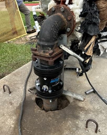 Four-inch Smart Water Valve for larger commercial meters